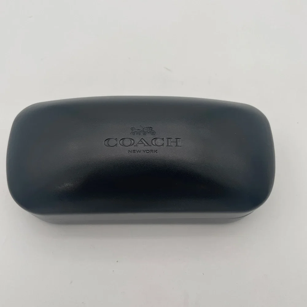 Coach Luxottica Black‎ Hard Eyeglass Case With Cleaning Cloth